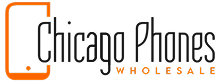 Chicago Phones Wholesale Black and Orange Logo